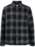 Officine Generale gingham-check virgin-wool jacket - Blue