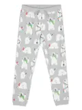Stella McCartney Kids polar bear-print cotton trousers - Grey