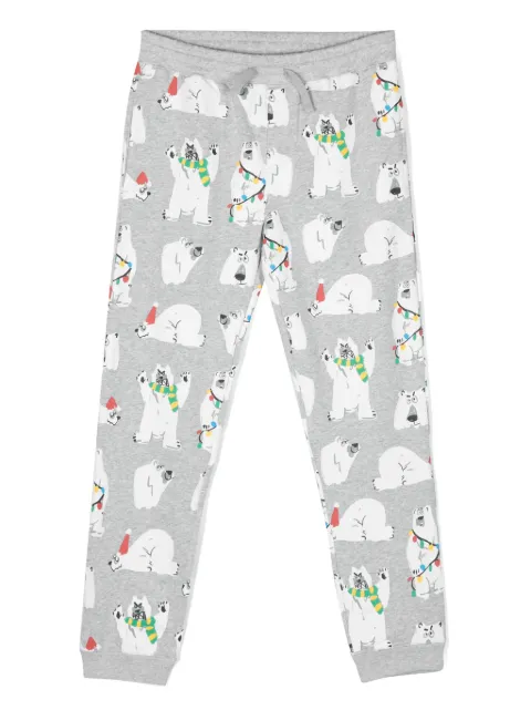 Stella McCartney Kids polar bear-print cotton trousers