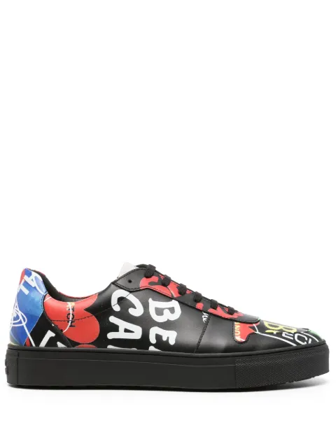 Vivienne Westwood graphic-print leather sneakers 