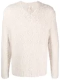 Sunflower brushed-effect V-neck jumper - Neutrals