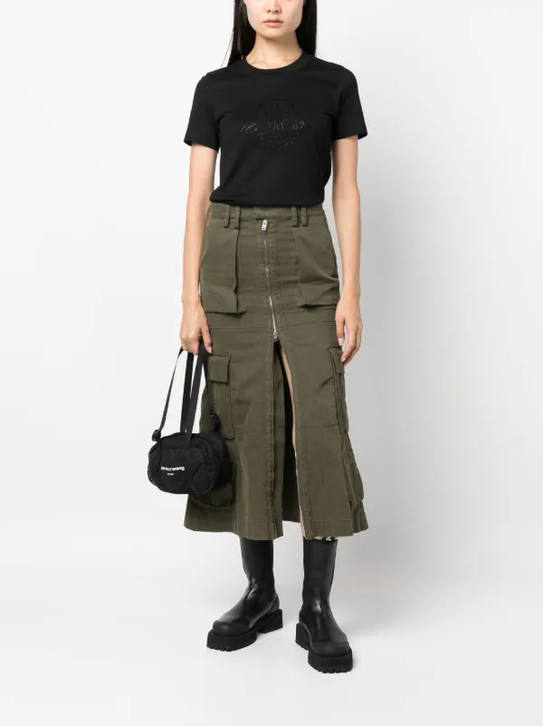 MONCLER ビジュートリムTシャツ ブラック Mサイズ Moncler ビジュートリム Tシャツ | ブラック | FARFETCH JP