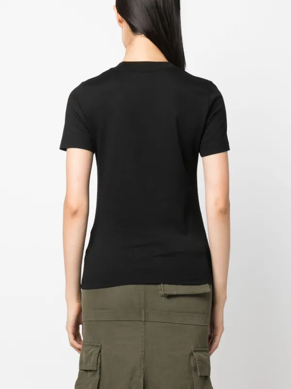 MONCLER ビジュートリムTシャツ ブラック Mサイズ Moncler ビジュートリム Tシャツ | ブラック | FARFETCH JP