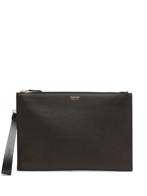 TOM FORD logo-stamp clutch bag