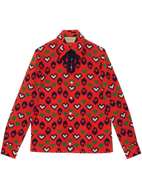Gucci Square G-print silk shirt
