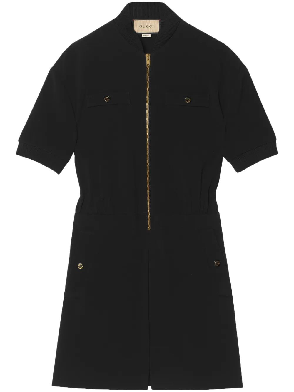 Gucci short-sleeve jersey minidress – Black