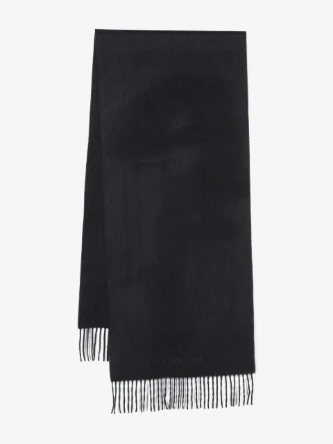 Corneliani mascada de cachemira con logo bordado