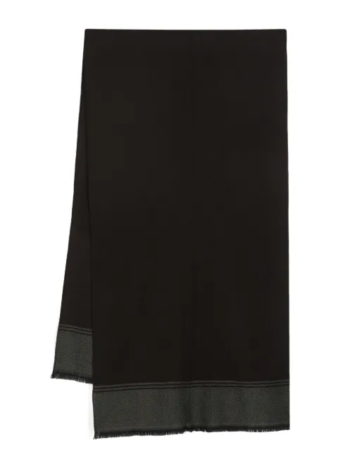 Corneliani mascada con logo en jacquard y diseño de dos tonos