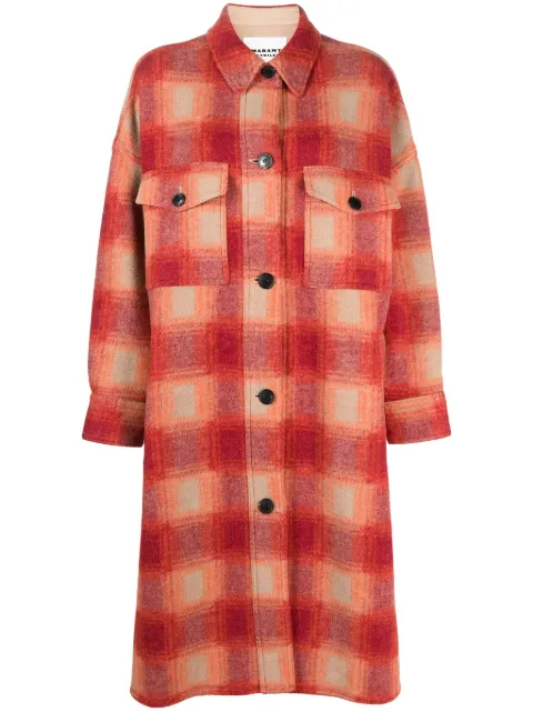 MARANT ÉTOILE abrigo con estampado cuadros
