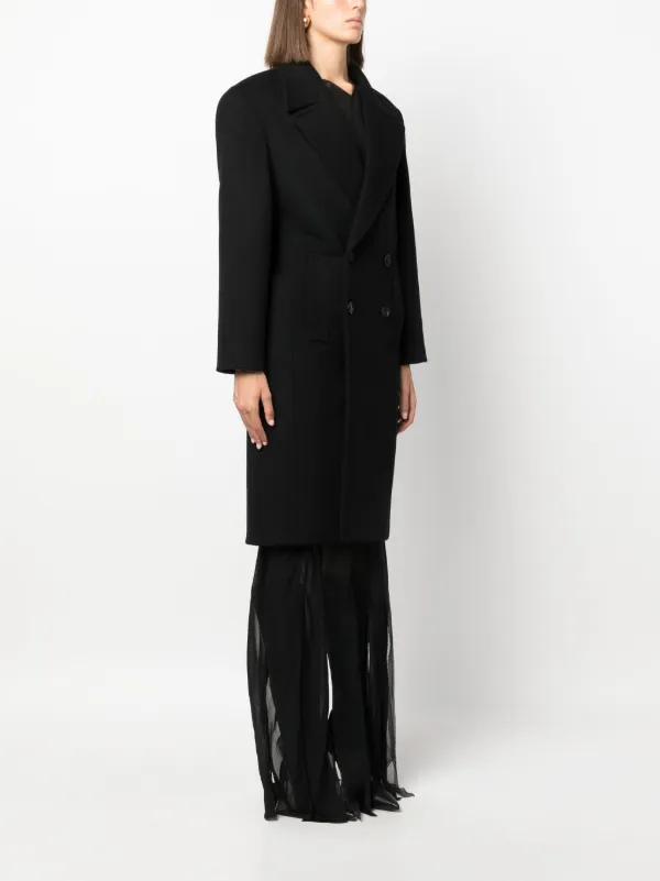 【極美 国内正規】SAINT LAURENT PARIS P Coat ブラック 楽天市場】サンローラン ピーコートの通販