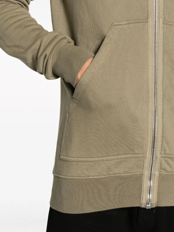 【Rick Owens DRKSHDW】グリーン プルオーバーフーディ Rick Owens DRKSHDW zip-up Cotton Hoodie | Green | FARFETCH
