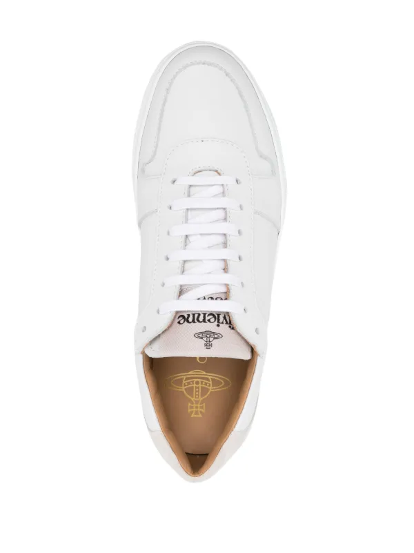 Vivienne Westwood Orb print Leather Sneakers White FARFETCH OM