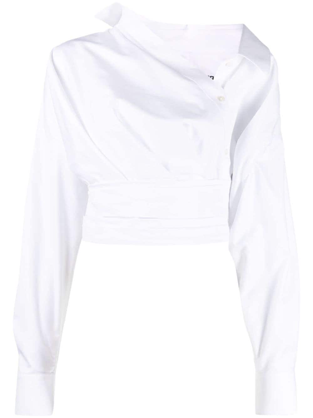 Alexander Wang Wrapped Cotton Shirt In White