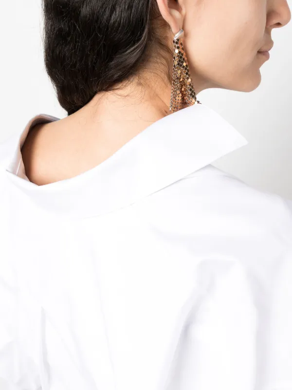 Alexander Wang Wrap Cotton Shirt | White | FARFETCH