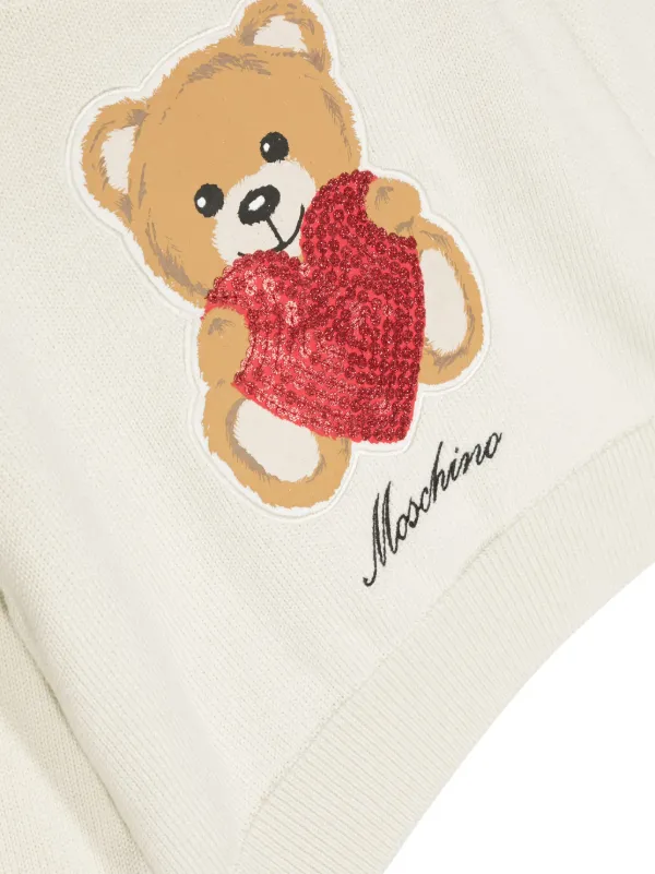 MOSCHINO テディベアセーター Moschino テディベア セーター | ニュートラル | FARFETCH JP