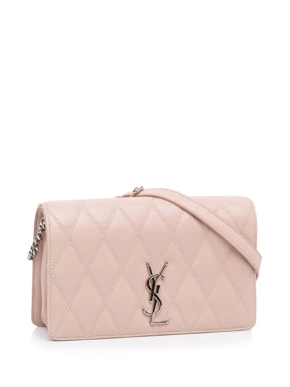 Saint Laurent diamond-quilted YSL Crossbody Bag - Farfetch