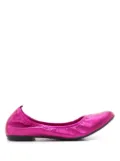 Sarah Chofakian Julia elasticated leather ballerina shoes - Pink