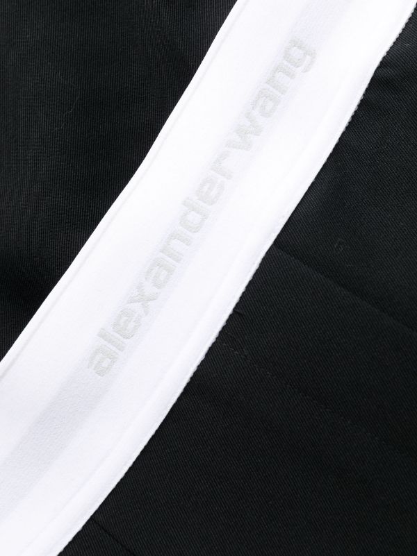 Alexander Wang logo-waistband straight-leg Trousers - Farfetch