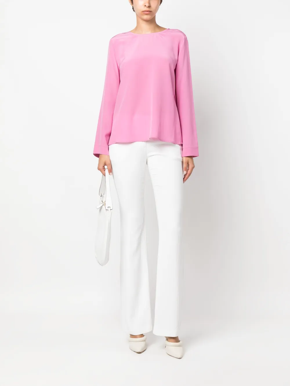 Emporio Armani Blouse met ronde hals - Roze