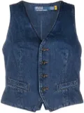 Polo Ralph Lauren V-neck denim waistcoat - Blue