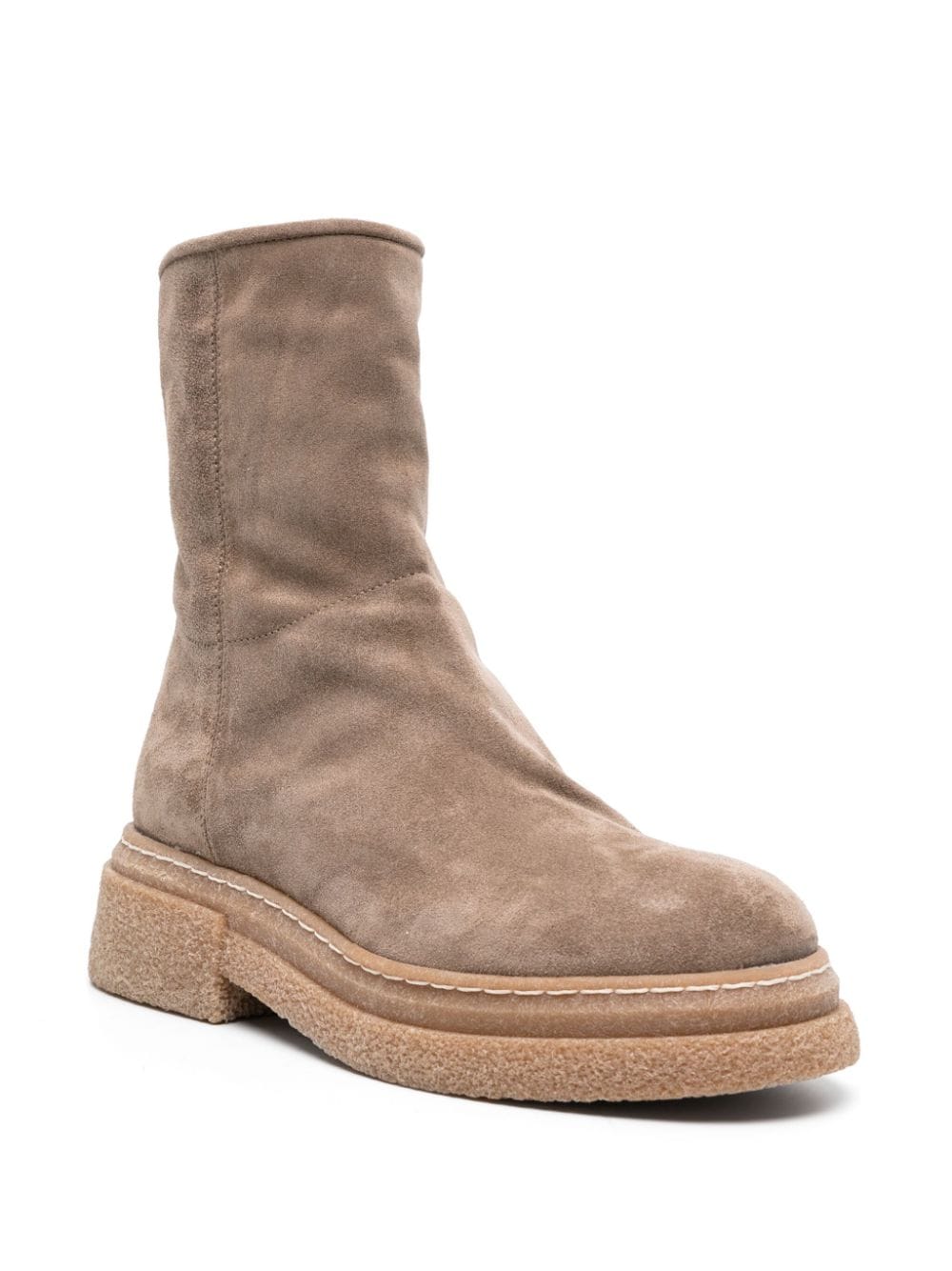Shop Alberto Fasciani Gill Suede Ankle Boots In Brown