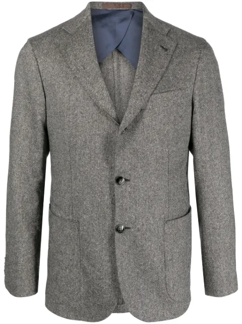 Barba blazer con botones y efecto melange