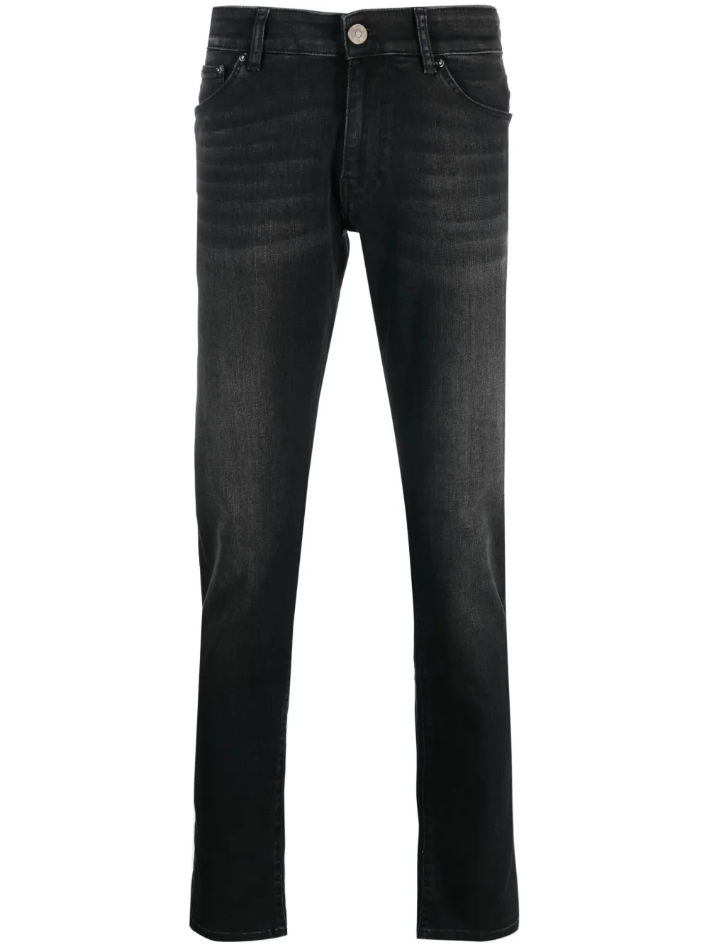 PT Torino washed denim slim-cut jeans | Black | Image 1