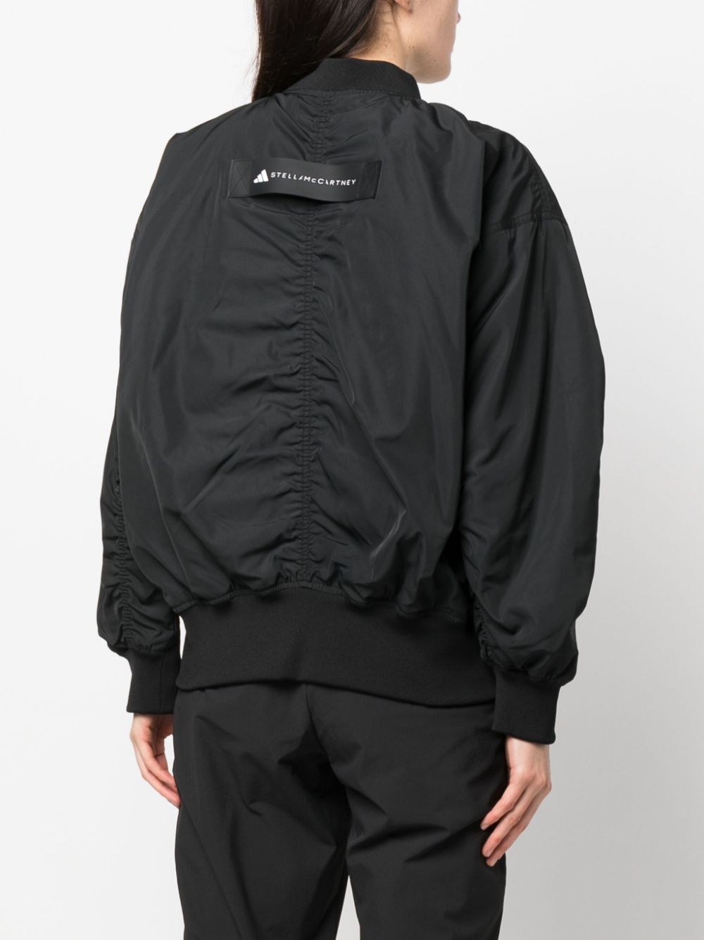 Shop Adidas By Stella Mccartney X Stella Mccartne Logo-print Lightweight Jacket In Black