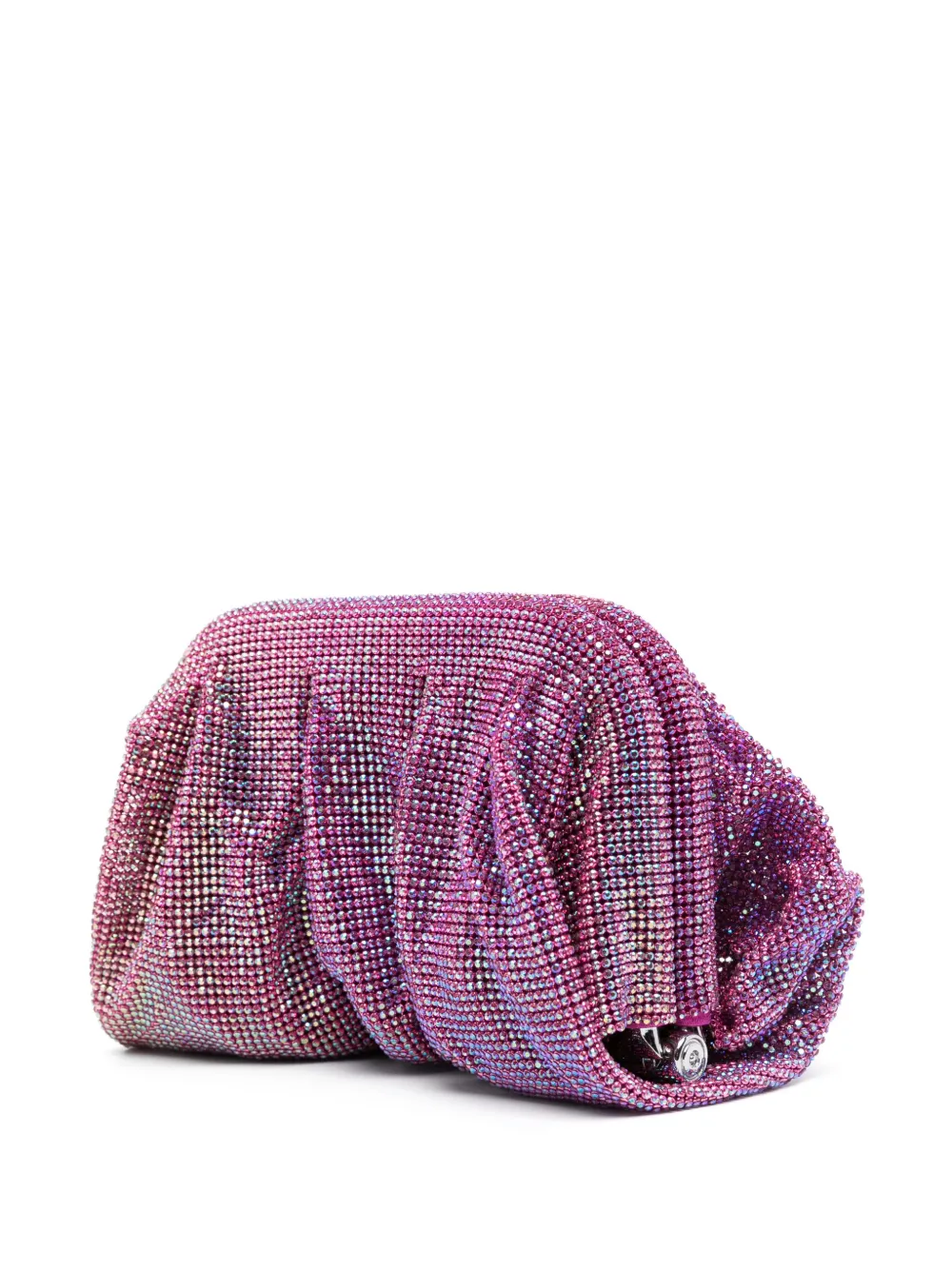 Shop Benedetta Bruzziches Small Venus Rhinestone-embellished Clutch In Pink