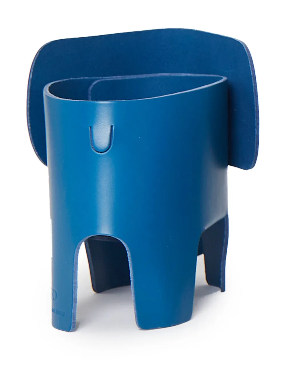 Eo Elephant Leather Lamp In Blue