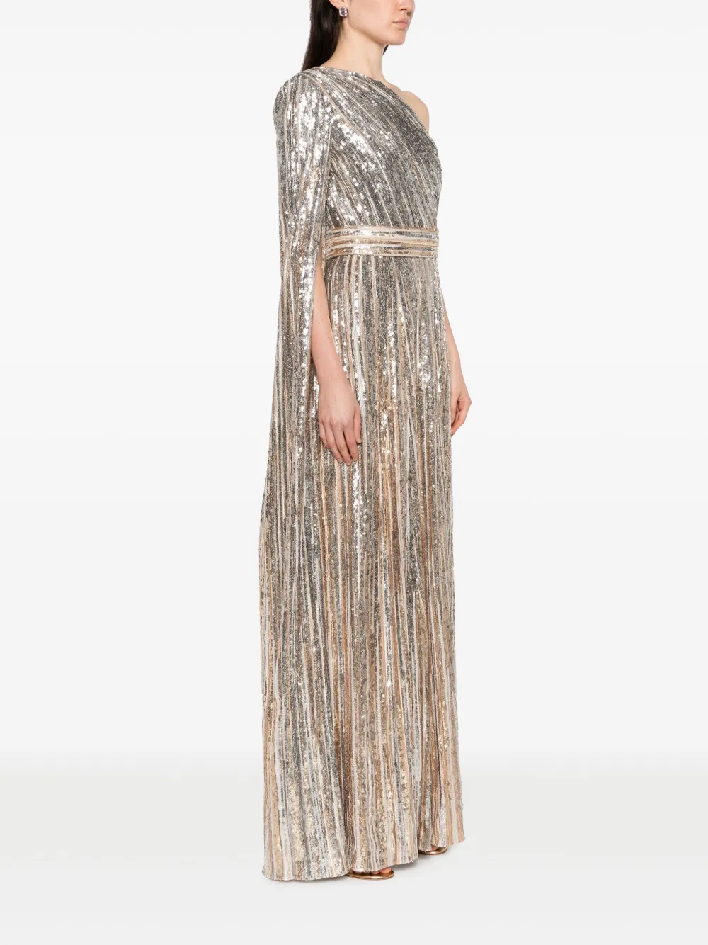 Elie Saab cape-design sequin-embellished maxi dress | Smart Closet Elie Saab cape-design sequin-embellished maxi dress | Smart Closet
