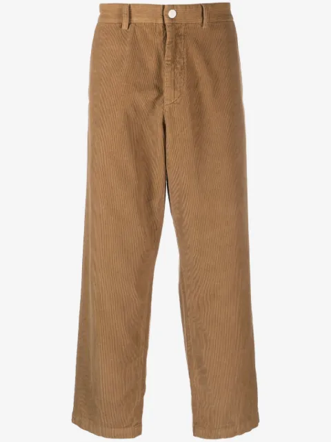 RANRA corduroy straight-leg trousers 