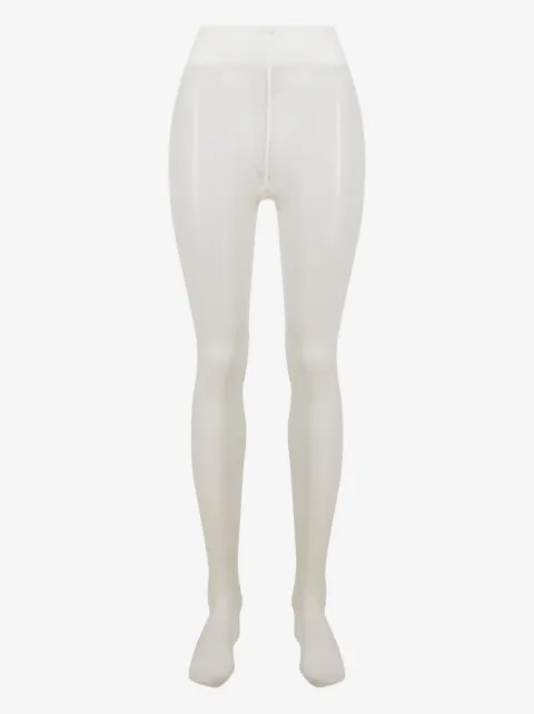 Wolford collants en coton à design nervuré