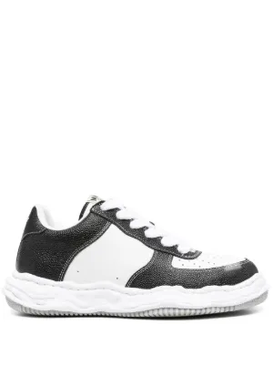 Maison MIHARA YASUHIRO Wayne two-tone Leather Sneakers | White