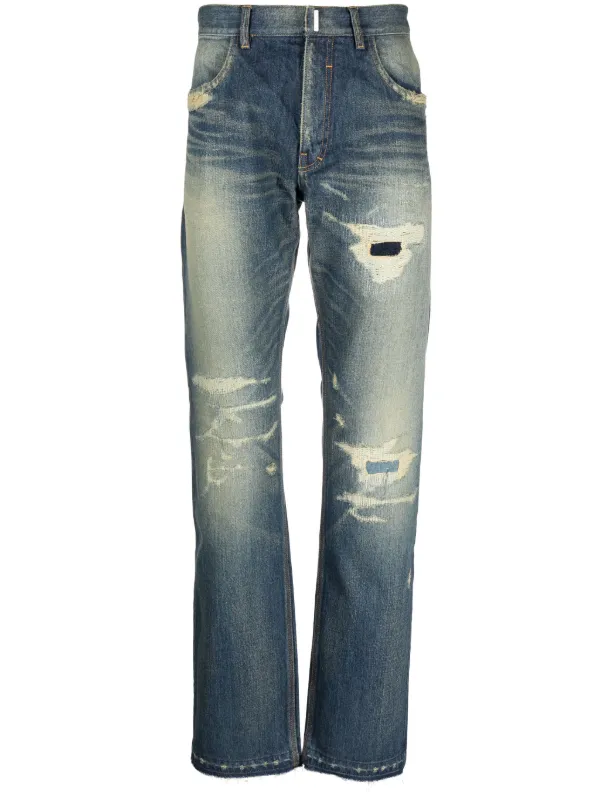 Givenchy Distressed straight-leg Jeans | Blue | FARFETCH