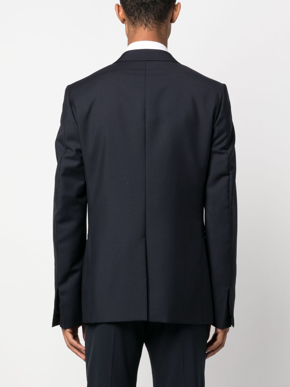 Shop Givenchy Single-breasted Tailored Suit Jacket In Blue