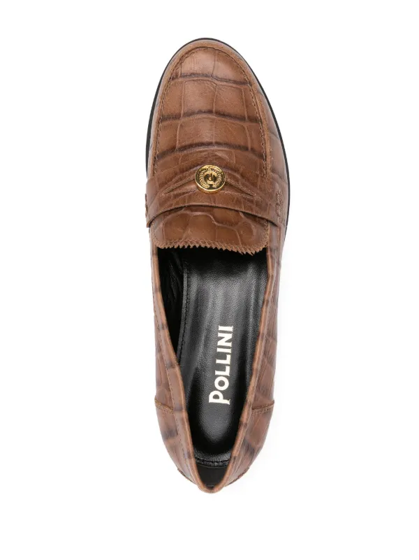 Pollini Mocasines Con Placa Del Logo Farfetch