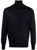 Ballantyne roll-neck fine-knit jumper - Blue