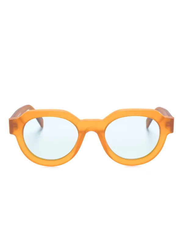 Orange shop round sunglasses