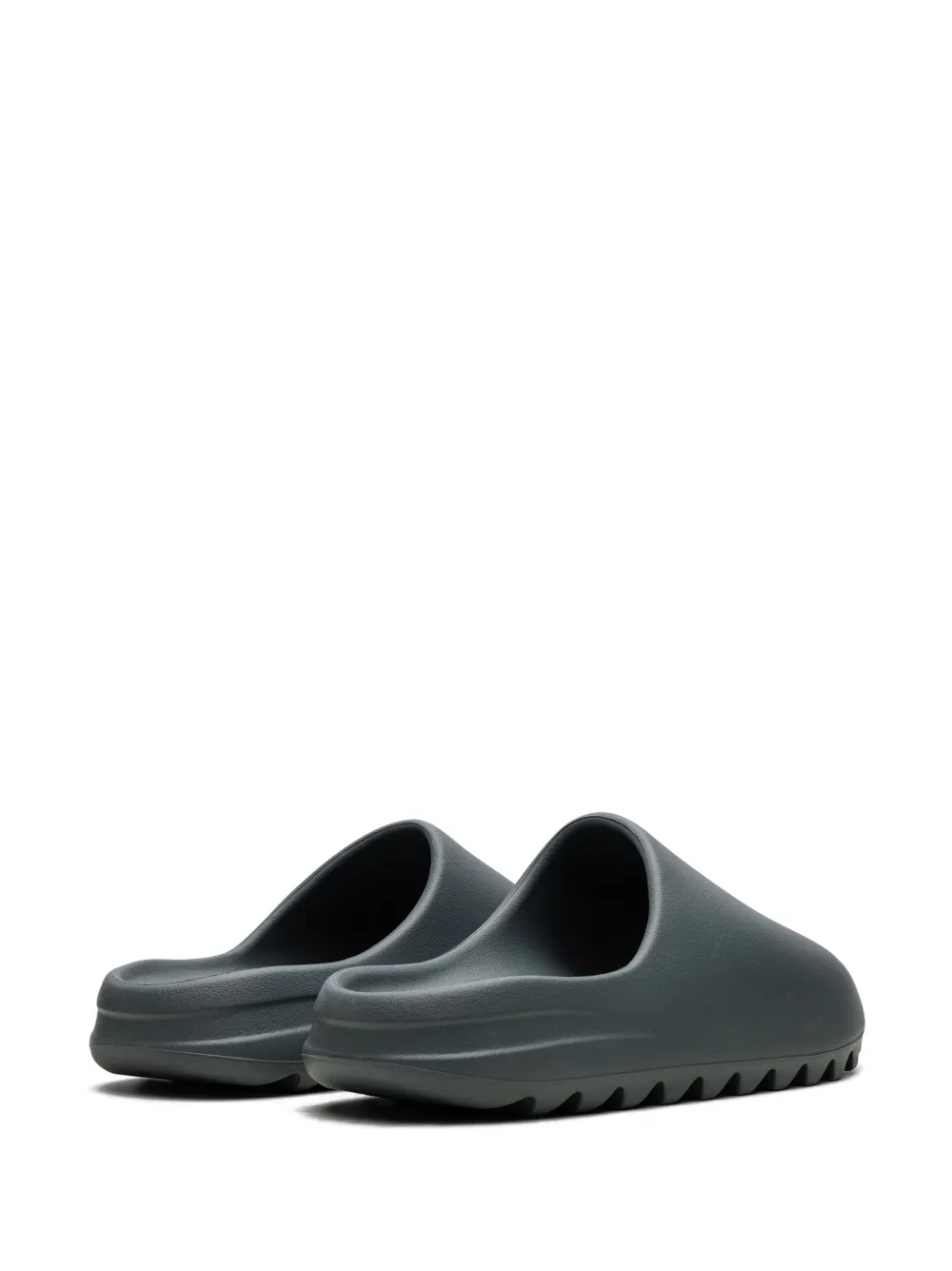 Shop Adidas Originals Yeezy "slate Marine" Slides In Grey