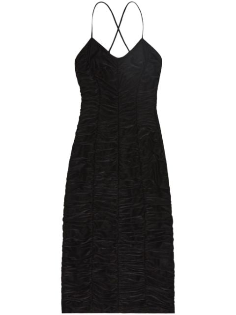 Jason Wu ruched sleeveless midi dress