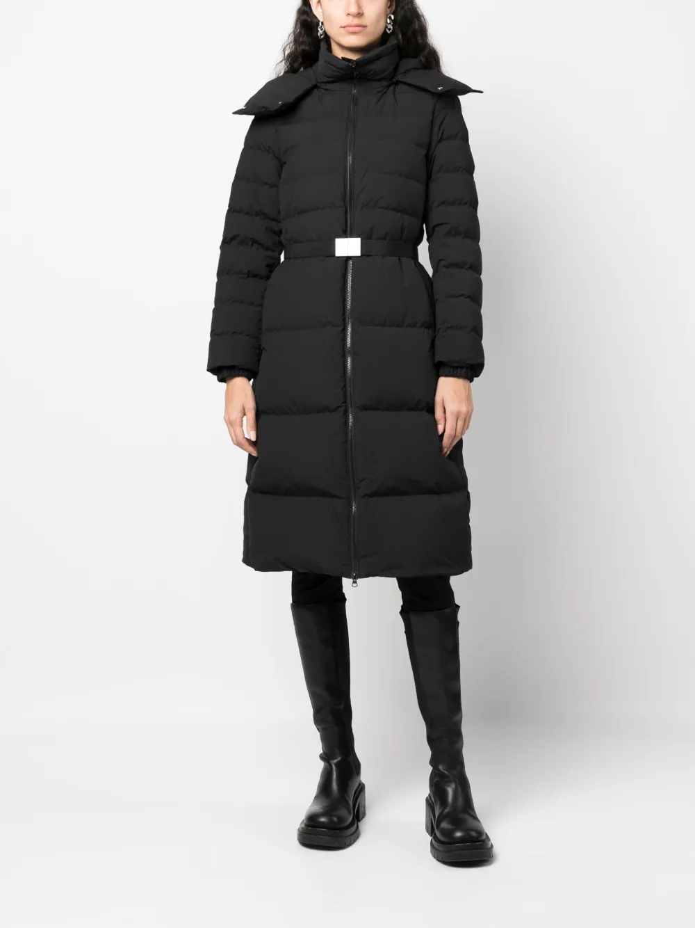 Burberry Burniston belted-waist coat - Zwart
