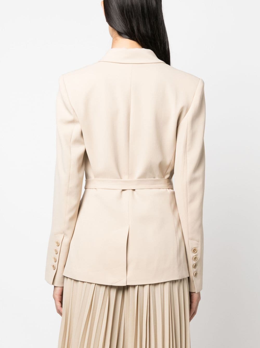 Shop Simkhai Ambretta Blazer-style Midi Dress In Neutrals