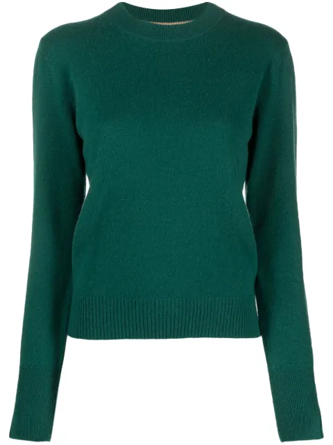 BOSS logo-plaque cashmere jumper