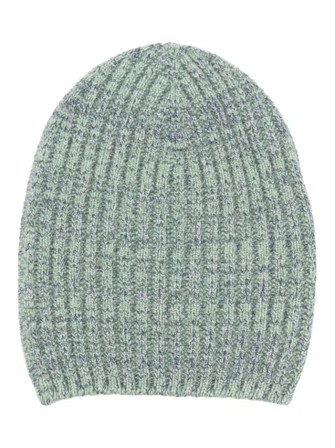 Barrie mélange-effect ribbed-knit cashmere beanie