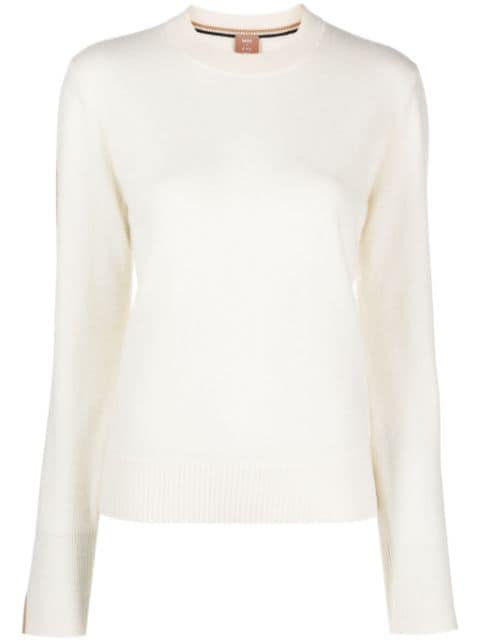 BOSS Fuoro piped-trim knit jumper