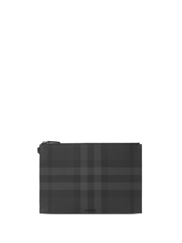 Burberry black outlet clutch bag