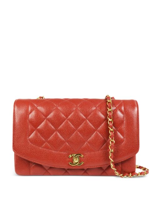 HOT SALE CHANEL 1992 medium Diana shoulder bag Women