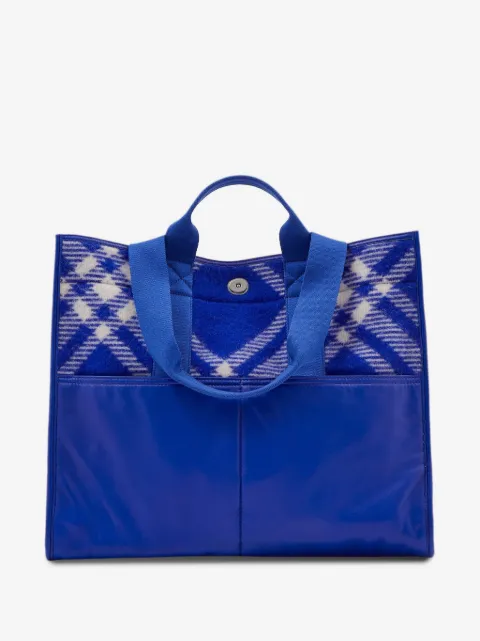 Burberry check-pattern tote bag