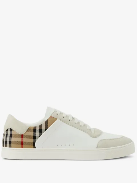 Burberry Check panelled sneakers